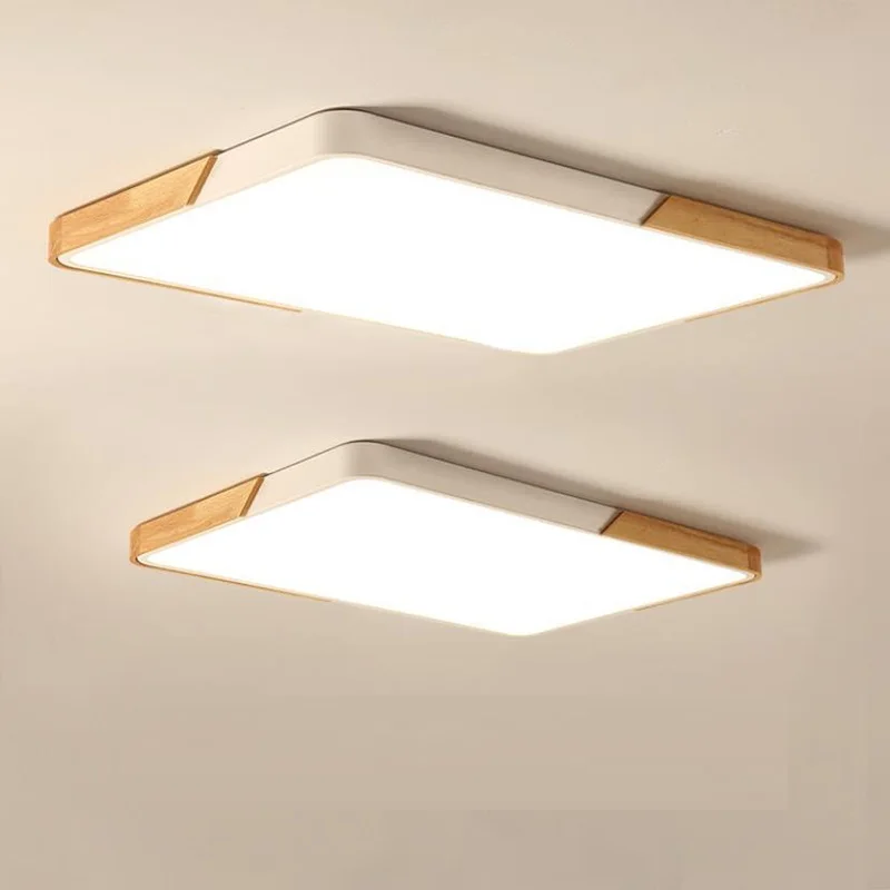 ultra-thin LED ceiling lighting wooden lamps for the living room chandeliers Ceiling hall modern lamp | Освещение