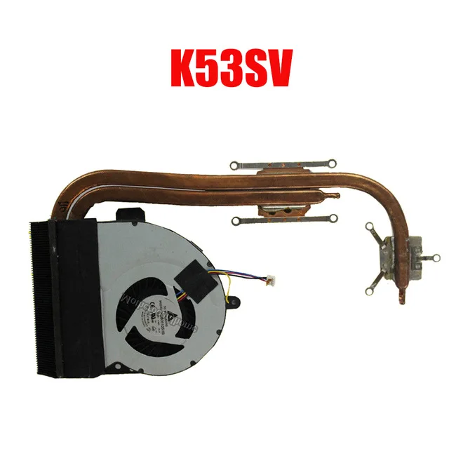 K53SV heatsink Для Asus K56C K56CM K56CB S550C A56C S56C X53S K53E K53S A53S K53SJ K53SV Вентилятор охлаждения радиатора ноутбука Процессор радиатор - Цвет лезвия: K53SV heatsink