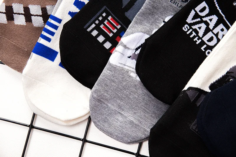 Звездные войны мужские носки harajuku хлопок смешные короткие носки унисекс Мужские повседневные носки весна лето мужские носки meias Прямая поставка