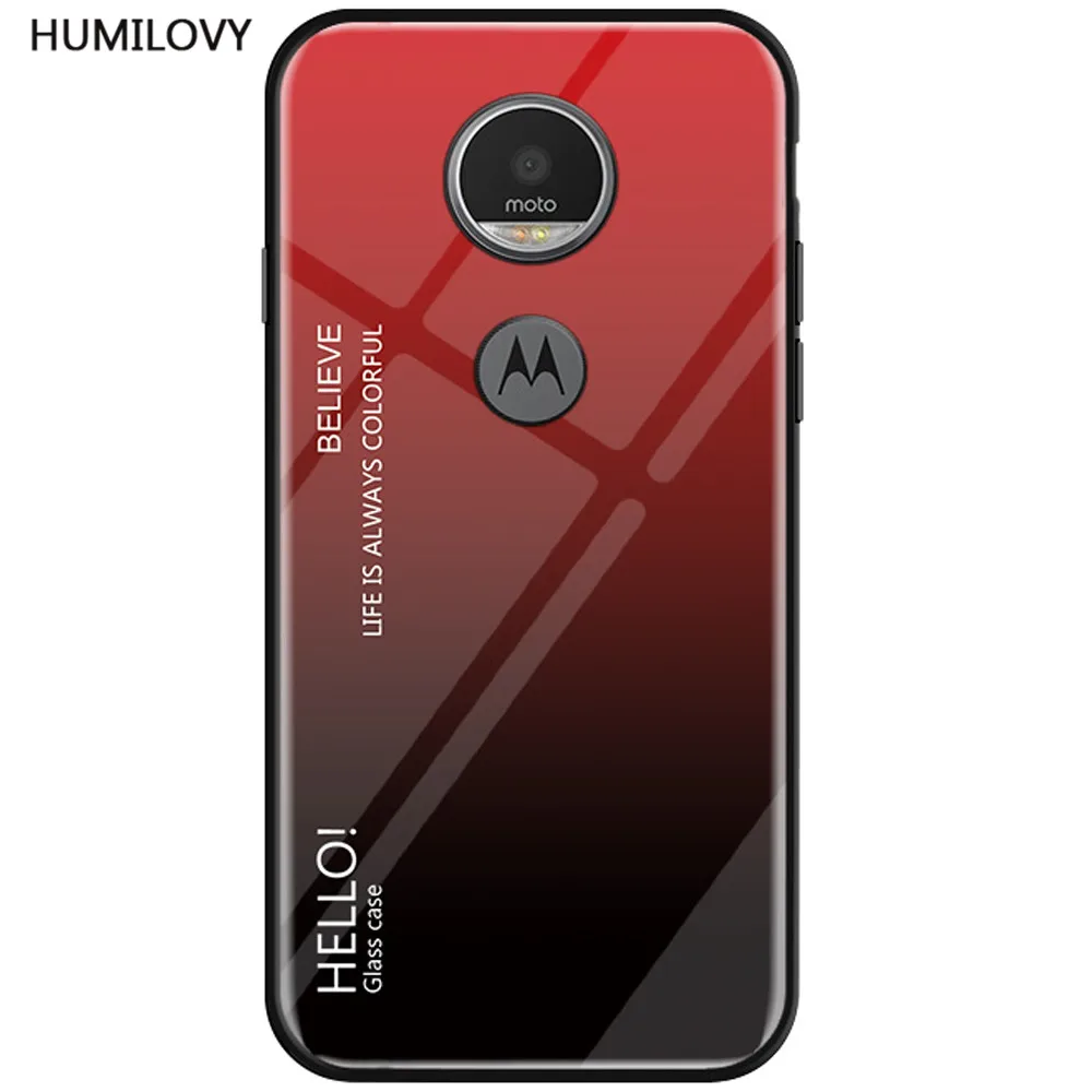 Чехол для Motorola Moto E5/G6 Play тонкий глянцевый закаленное стекло мягкая силиконовая