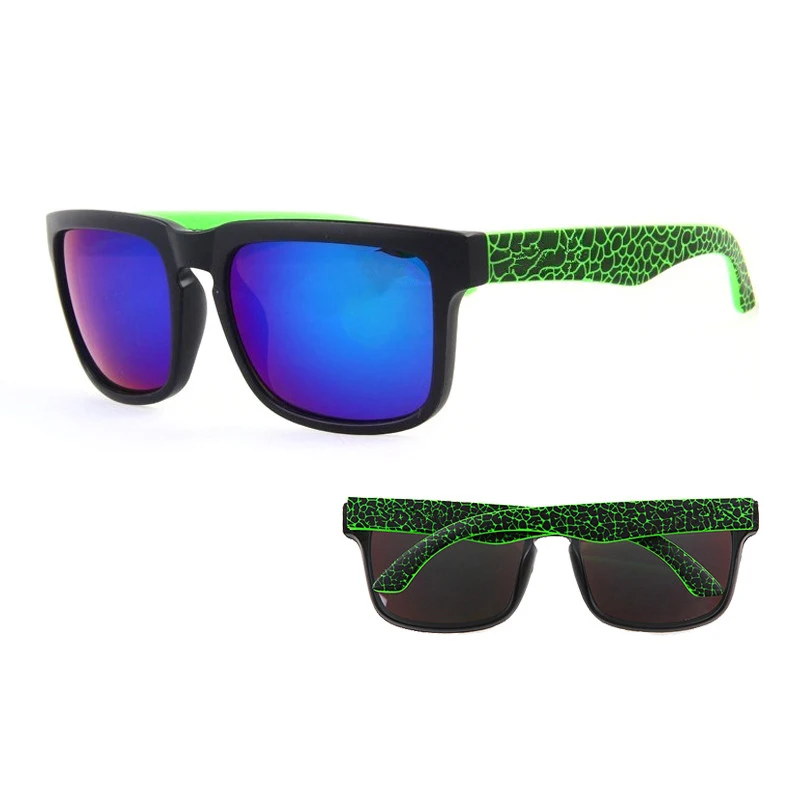 Sunglasses KEN BLOCK Men's and Women Brand Designer Sun glasses Reflective Coating Square Spied For Men Rectangle Eyewear gafas