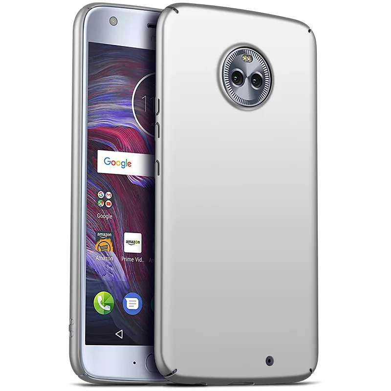 silver Роскошный простой защитный противоударный чехол для телефона Motorola Moto X4, ультра тонкий жесткий чехол из поликарбоната для Moto X4 5,", Чехол - Цвет: silver