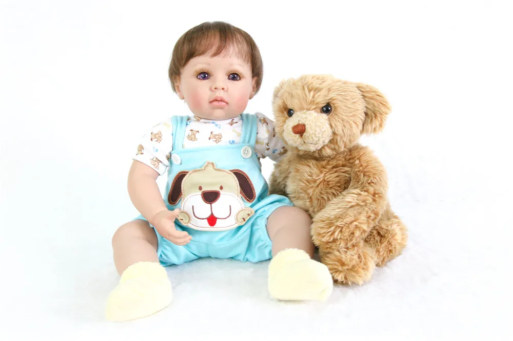 Кукла npk с плюшевой куклой 51 см силиконовые куклы reborn Одежда милый нагрудник BeBe