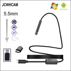 JCWHCAM камера для осмотра эндоскопа, 5,5 мм, 1 м, 6 светодиодов, USB, HD, для S8, LG, G5, G6, V20 Pixel, P9, P10, Oneplus 2, 33T, Android