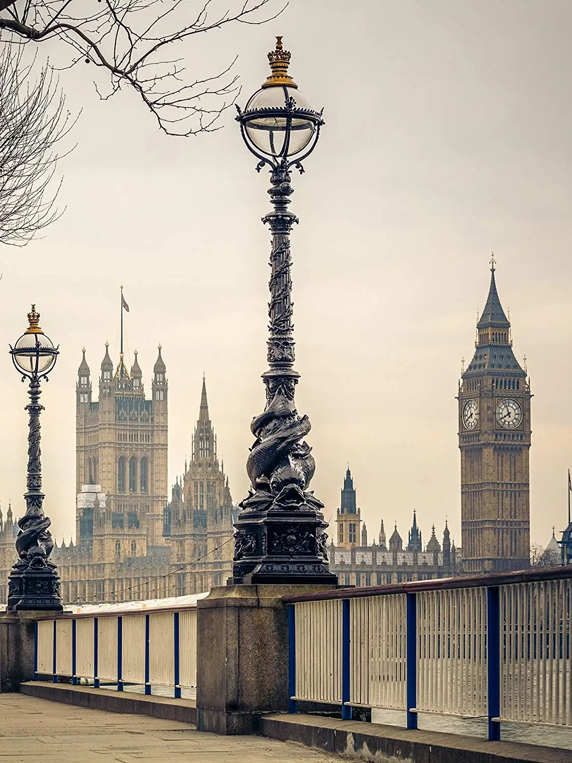 5x7ft Exquisite UK Big Ben Photography Background Westminster Abbey Backdrop Studio Props Wall London Architecture | Электроника