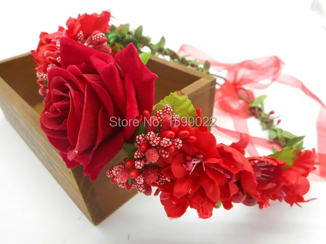 Свадебная Королева Роза Гортензия Цветочная Корона потертый шикарный