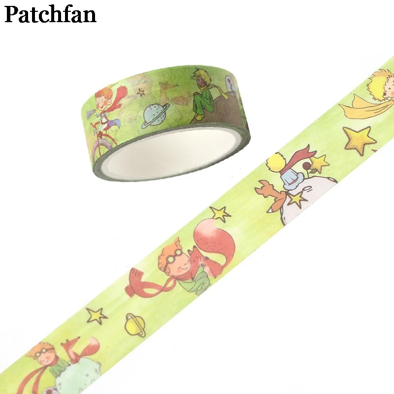 Patchfan Маленький принц мультфильм милый забавный DIY Скрапбукинг дети клейкая бумага Васи маскирующая Лента Печатный шаблон наклейки a80