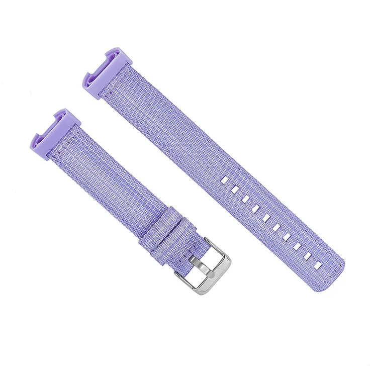 purple Высококачественный нейлон для Fitbit Charge 3 умный сменный браслет наручных часов плетеная холщовая ткань ремешок для часов Ремешок для Fitbit Charge 3 - Цвет: purple