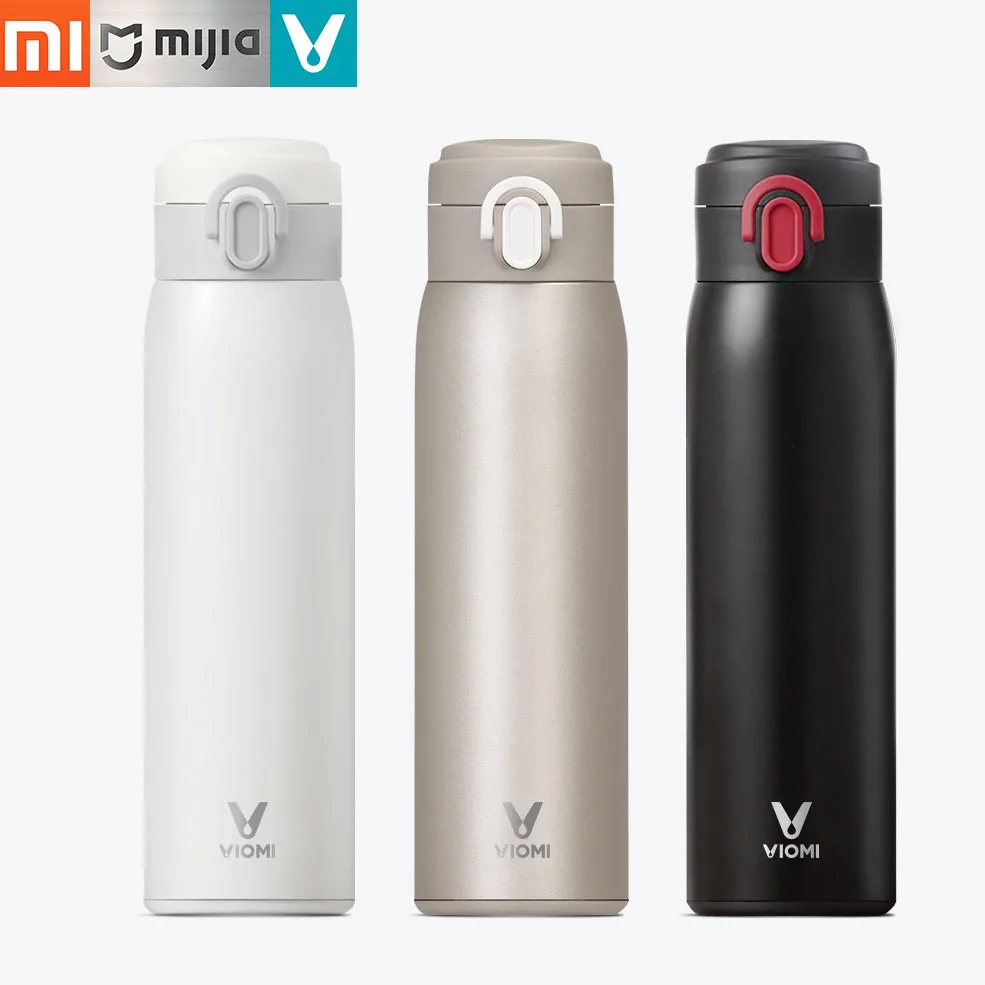 Xiaomi Mijia VIOMI, 460 мл, Термокружка, охлаждающая чашка, вакуумная колба, Термокружка, термос с изоляцией, нержавеющая сталь, чашка для путешествий