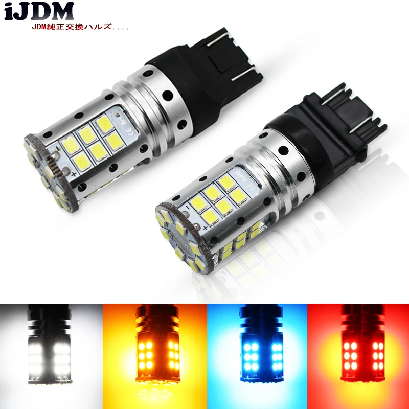 IJDM автомобиля T20 W21W светодиодный W21/5 Вт WY21W 7440 7443 лампы T25 3157 3156 p27/7 автомобильный