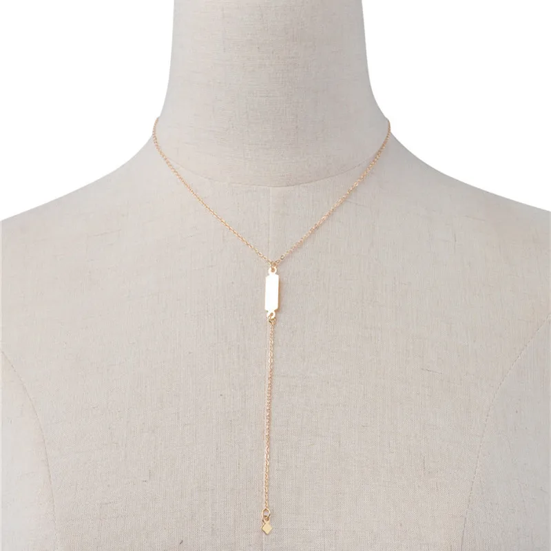 [JIMORE] Цепи Ожерелье Ювелирные Изделия Геометрическая Форма Макси Colar для Женщин