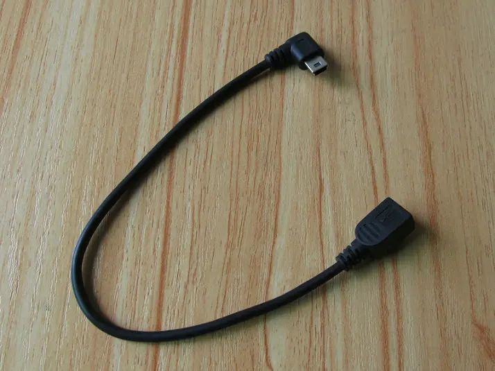 1 шт. короткий переходник для передачи данных с Mini usb b на mini 5Pin 24 см|female male connector|female