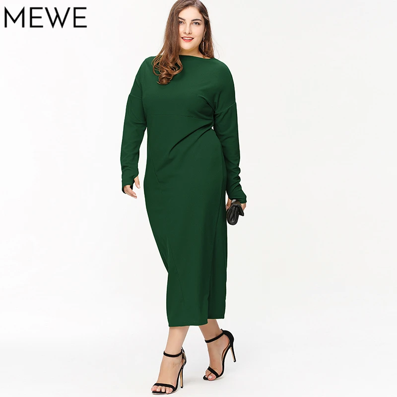 Платья для женщин 2018 большой размеры Винтаж Макси Вечерние Облегающая рубашка