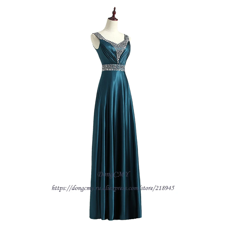 DongCMY официальное длинное вечернее платье Vestido de Festa Longo с v-образным вырезом модные вечерние платья больших размеров