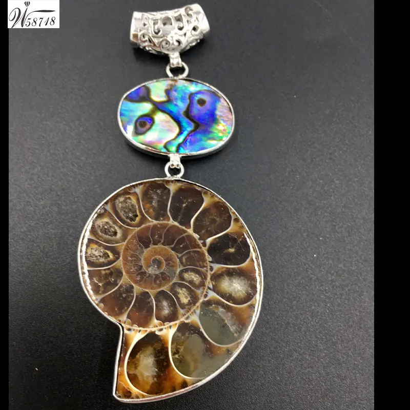 Бесплатная доставка женские модные ювелирные изделия натуральные Ammonites Новая