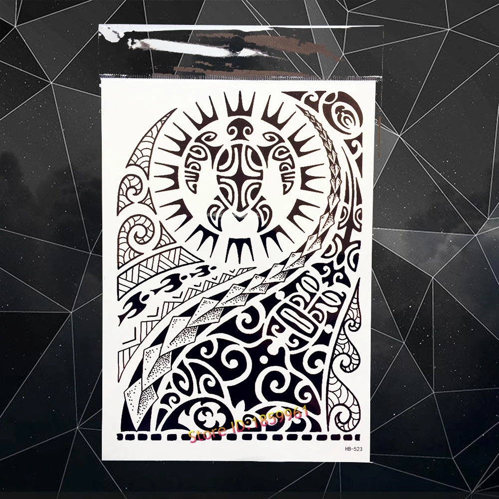 Dreamcatcher Feather Temporary Tattoo Women Body Art Fake Tatoo Arm Big Dream Catcher Wolf Waterproof Black Flash Sticker | Красота и