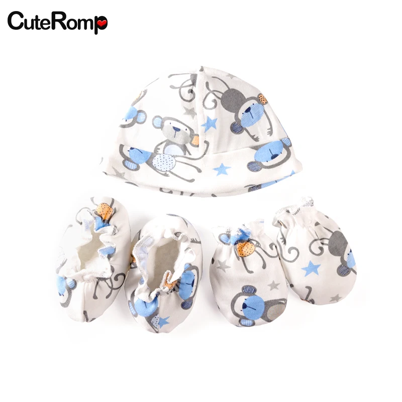 3 шт. перчатка для младенца перчатки с защитой от захвата шапка чехол ног защита