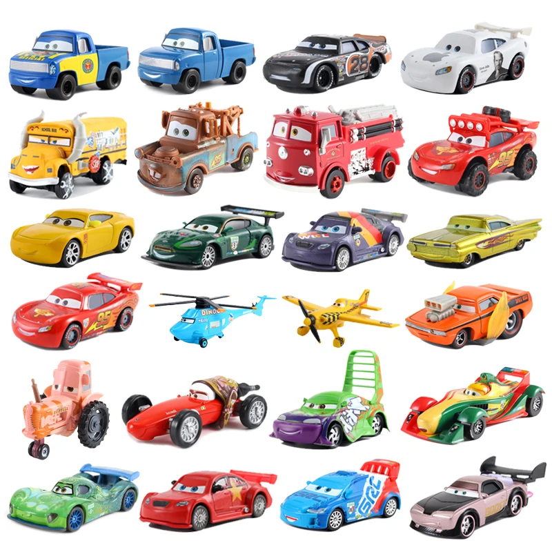 Disney Pixar 2/3 игрушечный автомобиль с машинкой Маккуин король 1:55 литого металла