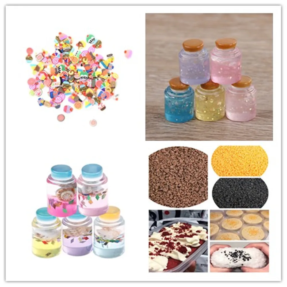 Новый шоколадный Слизняк глина звезда стеклянная бутылка наполнитель для