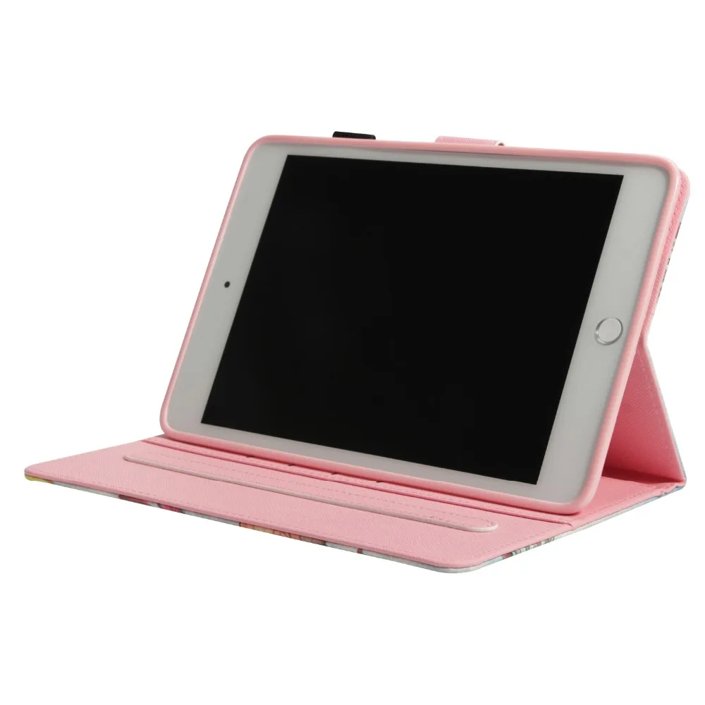 Чехол для Apple iPad Mini 1 2 3 4 Модный чехол бумажник из искусственной кожи с 3D принтом