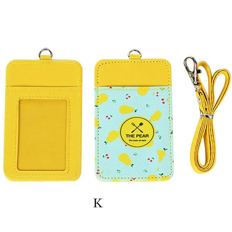 

Cute Fruit Double-Layer Card Note Holder Bus Crad Business Credit Cover Case Student Card Holder Card Travel Wallet Carteras