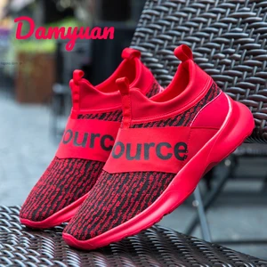 DamyuanНовинка 2020 года; Модная классическая обувь; Мужская обувь; Flyweather; Удобная дышащая Нескользящая кожаная повседневная легкая Нескользящая обувь