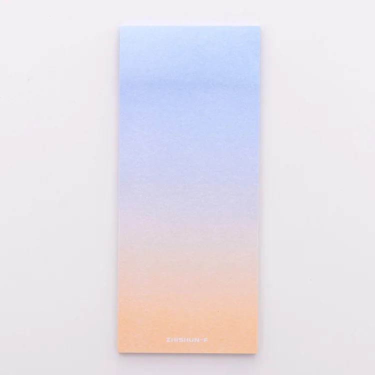 gradient F 1pcs Яркие цветные бумажные стикеры для заметок, Стикеры для заметок, милые канцелярские вещи, школьные офисные материалы, сообщения Memopad - Цвет: gradient F 1pcs
