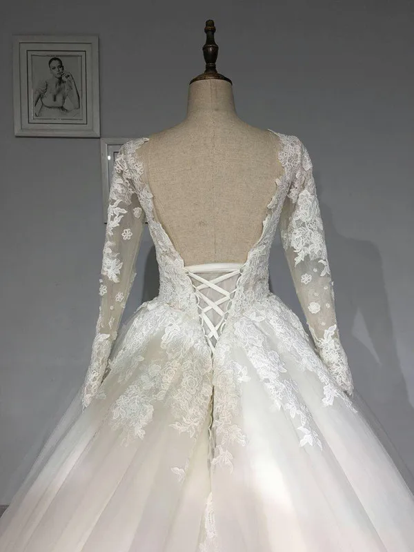 Vestido De Noiva свадебное платье с длинными рукавами 2018 арабское принцессы Casamento