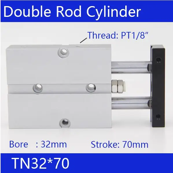 

TN32*70 Free shipping 32mm Bore 70mm Stroke Compact Air Cylinders TN32X70-S Dual Action Air Pneumatic Cylinder