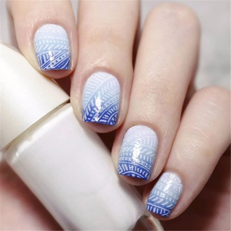 BORN PRETTY Butterfly Design Color Nail Stamp Plate Image Art Stamping Manicure Template Pattern Printing Stencil Tool BP07 | Красота и