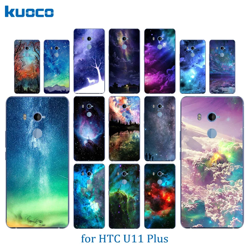 Роскошный Матовый чехол для HTC U 11 Plus U11 с рисунком звездного неба U11Plus 2Q4D200