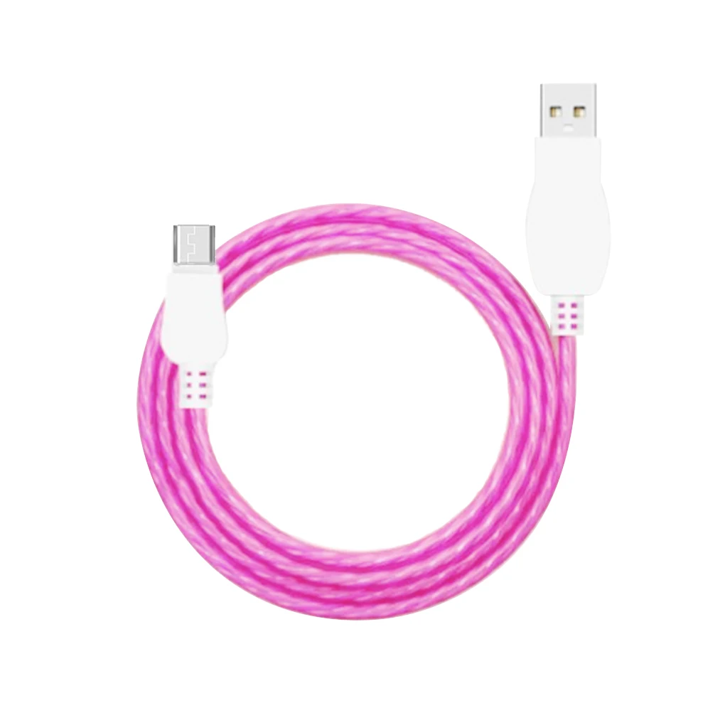 NO.5 Светодиодный светящийся Micro usb type C кабель для зарядки мобильных телефонов яркая линия передачи данных для iPhone X XR для samsung - Цвет: NO.5