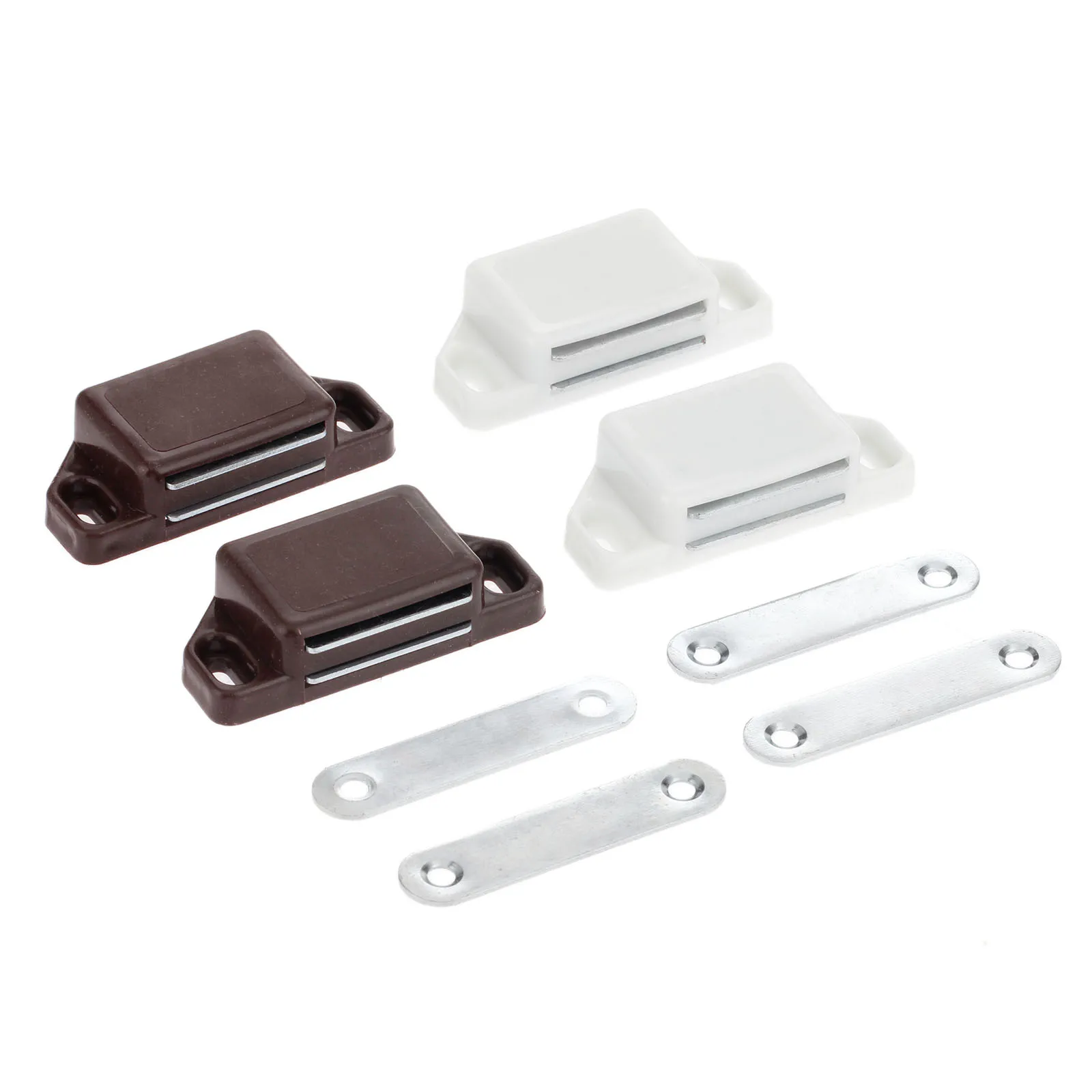 

2Pcs Magnetic Door Catches Latch Kitchen Cupboard Wardrobe Magnetic Cabinet Latch Catches Furniture Hardware with Screws 57*26MM