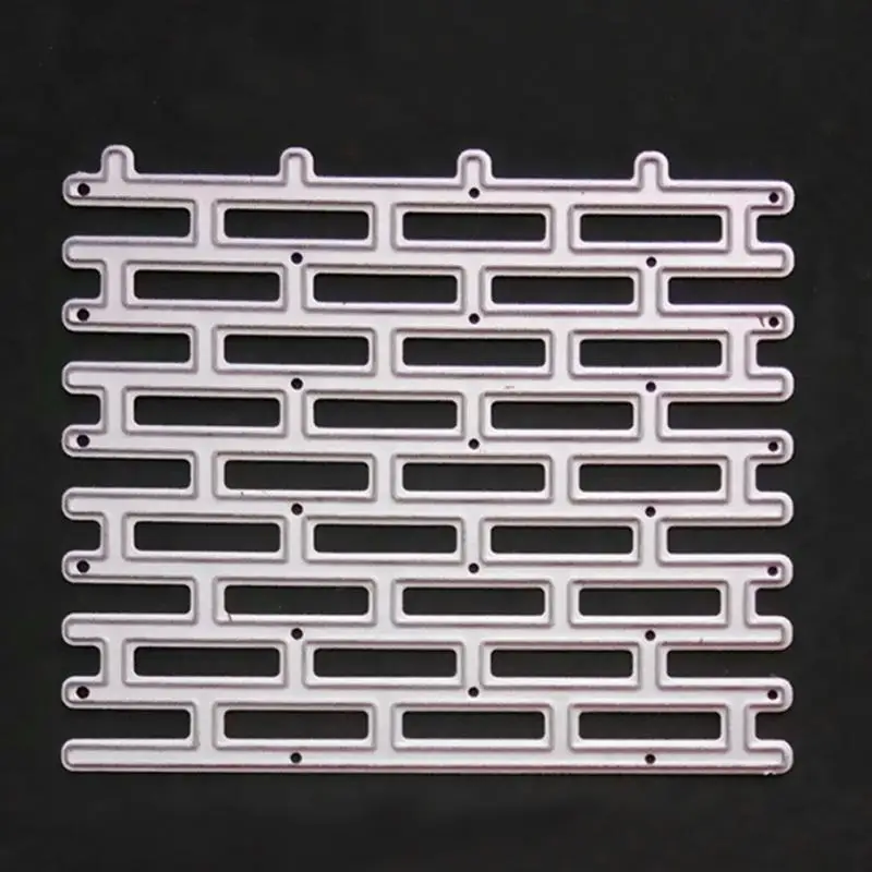 Металлические режущие штампы кирпичная стена фон бумага Крафтовая окраска рамка