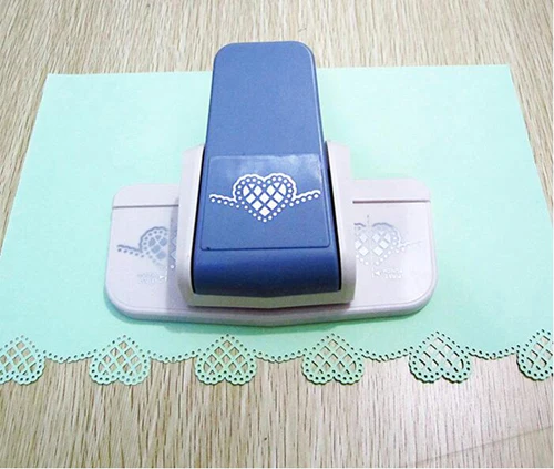 Большой компостер для перфорации краев foam paper устройство для тиснения скрапбукинга край ремесло удар для ручной работы DIY бумажный резак ремесло подарок - Цвет: Linglongxin