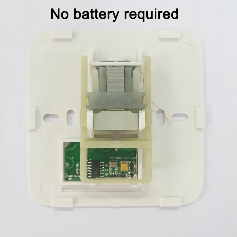 Автономный беспроводной выключатель с пультом управления Augreener без необходимости аккумулятора AC 220V Light Wall Wireless Easy Installation on.