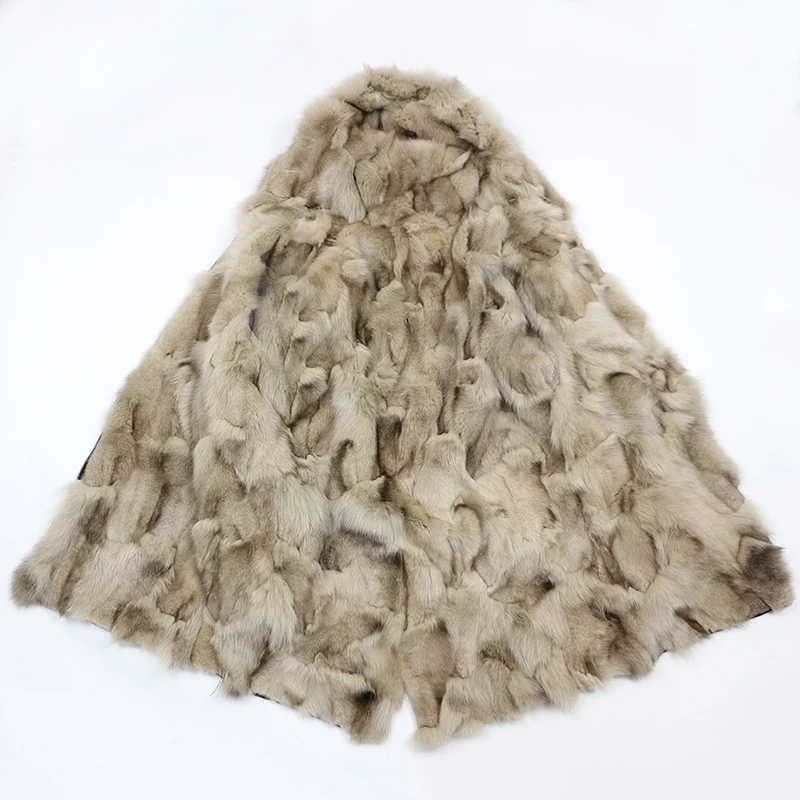 fox fur lining 11 Только меховая внутренняя подкладка не содержит меховой воротник внешняя оболочка натуральный мех пальто зимняя куртка женская парка из меха лисы енота кролика норки - Цвет: fox fur lining 11