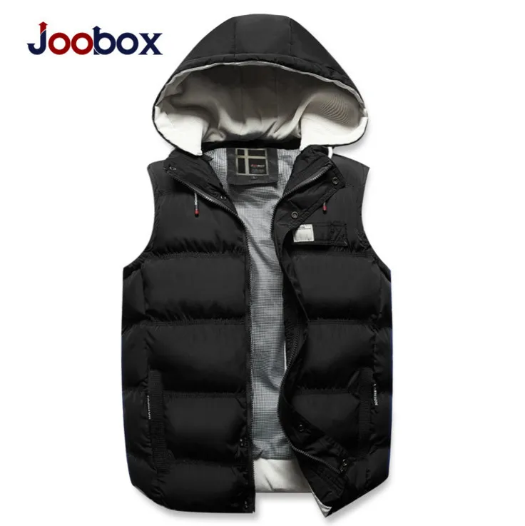 JOOBOX мужская куртка без рукавов жилет Осень Зима полиэстер Материал Повседневный