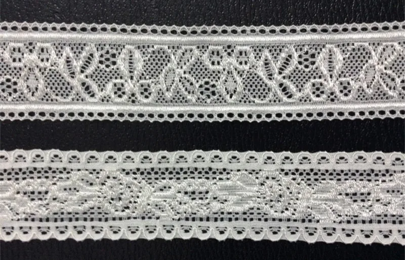 

Free shipping 2.8cm/3cm high quality stretch jacquard lace trim,HL0920