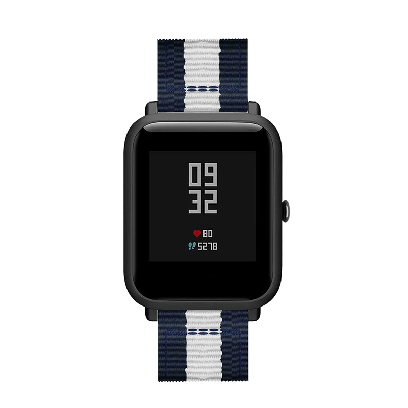 Ремешок нейлоновый для Xiaomi Huami Amazfit Bip BIT Lite Youth браслет смарт часов GTS/GTS 2/GTS 2e 20
