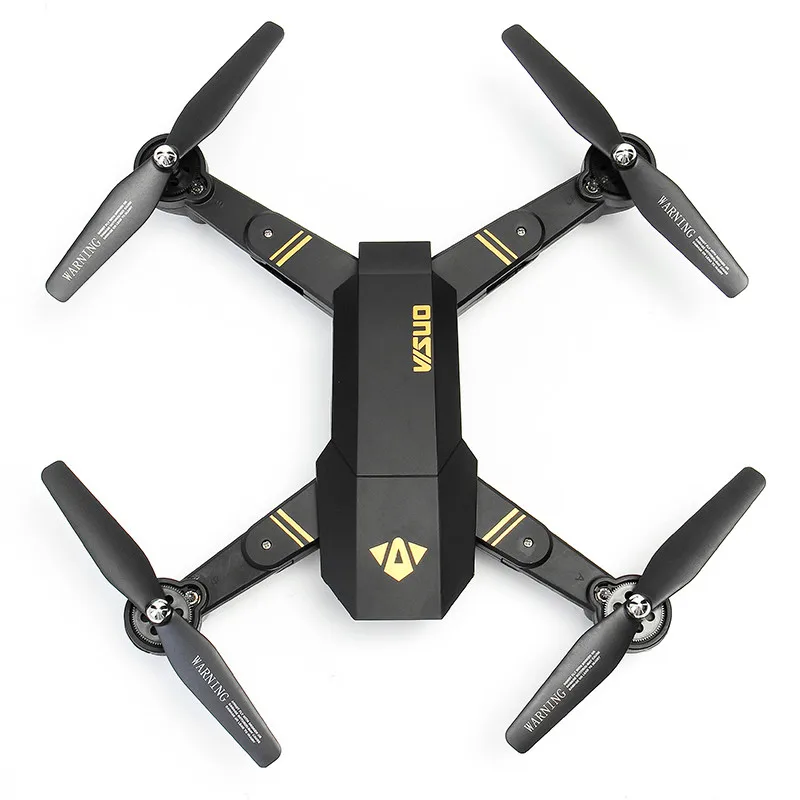 Складной Квадрокоптер VISUO XS809HW XS809W Wi Fi FPV с камерой 2 МП 0 3 6 осевой Радиоуправляемый
