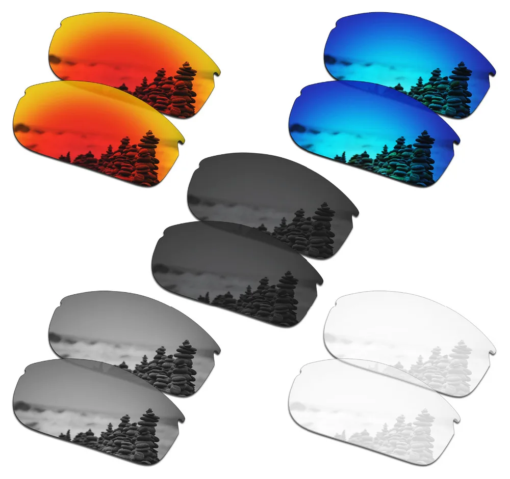 SmartVLT 5 Pairs Polarized Sunglasses Replacement Lenses for Oakley Commit SQ - 5 Colors