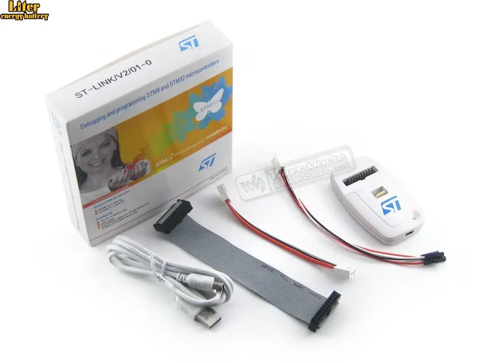 ST-Link V2 Stlink St Link STM32 STM8 MCU USB JTAG встроенный отладчик/программист/эмулятор = ST-LINK/V2 (CN) |