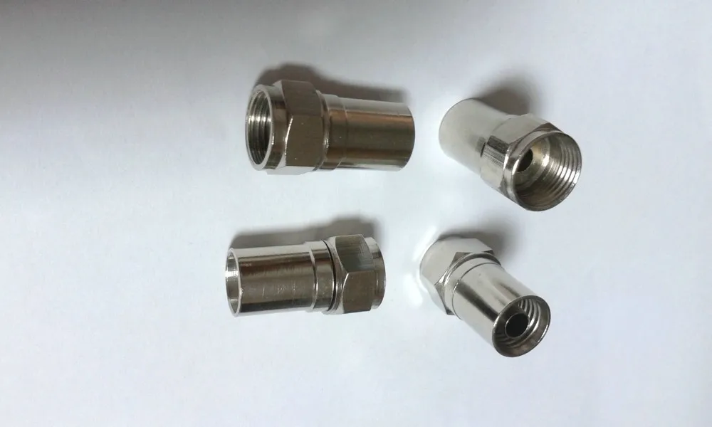 

10PCS brass RG59 F ADAPTER COAX COAXIAL COMPRESSION for Satellite CONNECTOR