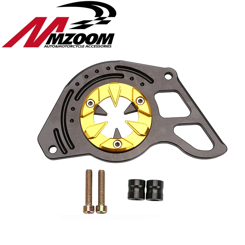 Mozzm-мотоцикл Запчасти двигателя передней звездочки цепи гвардии чехол Черный