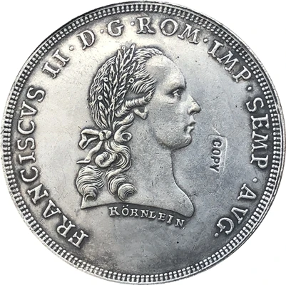 Германия 1 тлер Франц II 1793 копии монет|coin video|copie dvdcoins and paper money |