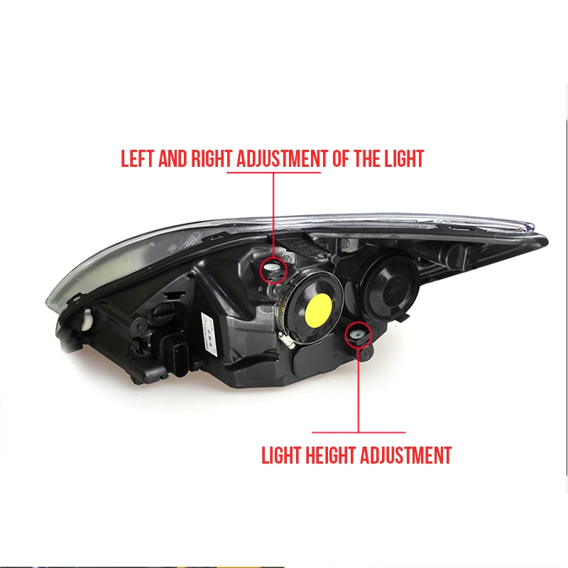 Hlxg для Ford Focus 2009 2013 светодиодный фары в сборе HID галогенные лампы дневные ходовые