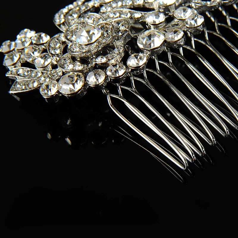 Роскошные высококачественные Австрийские криатальные гребни для волос с
