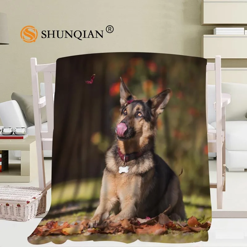 Одеяло в виде немецкой овчарки 56x80 дюймов 50x60 40x50 дюймов|soft fleece|blanket softblanket fleece |