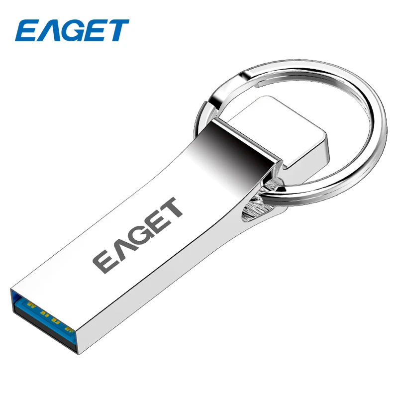 EAGET Mini Waterproof Pendrive Flash Disk 128GB USB 3.0 16GB Key Ring Memory Stick Pen Drive 64GB Metal 32GB U90 | Компьютеры и офис